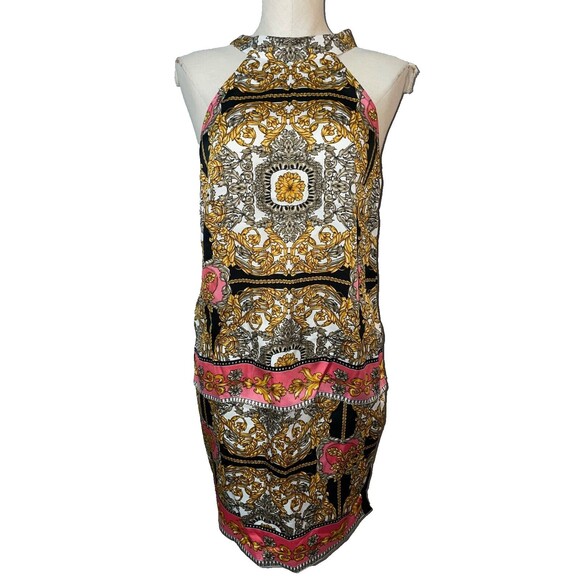 Laundry Shelli Segal Vintage Y2K Women’s 2pc Set Skirt+Halter Top size 8 Boho - Picture 1 of 11